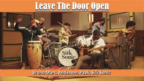 Silk Sonic – Leave The Door Open Lyrics .